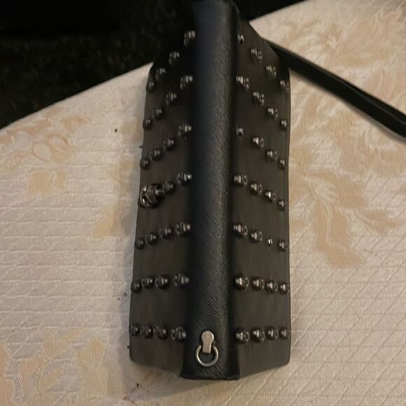 Dolls kill Thomas Wylde black leather skull long wallet guc - Picture 8 of 9